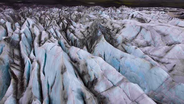 Svinafellsjokull Glacier in Vatnajokull Iceland