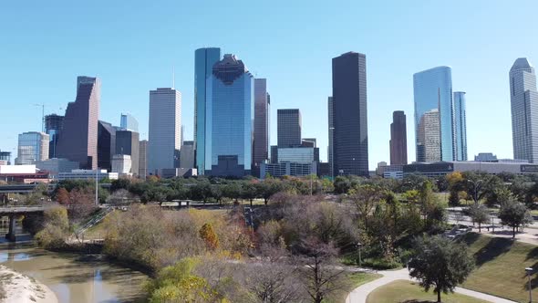 Houston Downtown Drone 