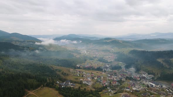 Aerial Dron Shot of Mountains