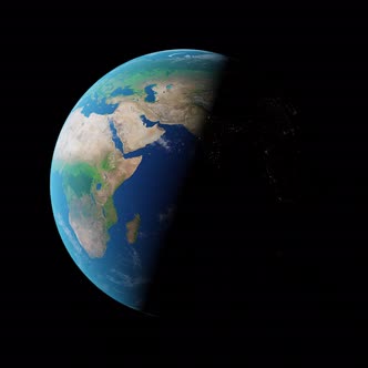 Earth Day&Night Animation [Transparent] High Quality