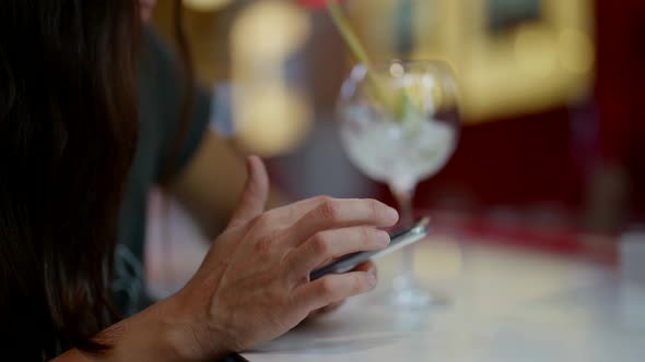 Closeup of a Hand with a Phone