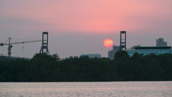 4K Time Lapse Of Sunset