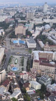 Kyiv Ukraine Aerial View of the City