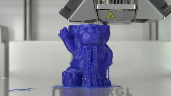 Mechanism of 3D Printer Working on Printing Childrens Toy