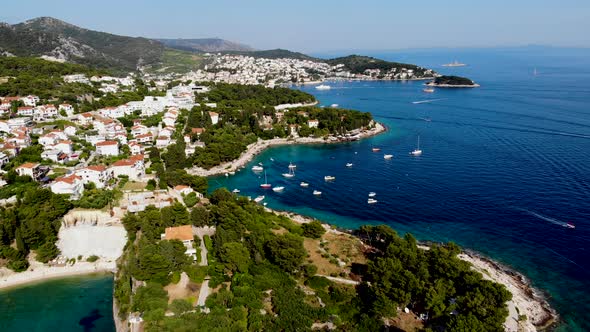 Center of Hvar, Coatia, Famous summer destination in Europe.