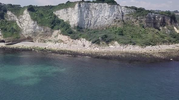 Limestone cliffs, Jurassic coast, United Kingdom.