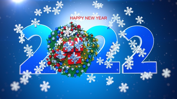 Happy New Year Greeting Card 2022 V2