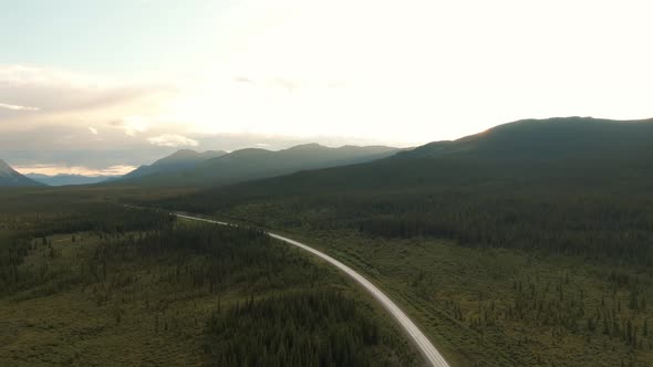 Beautiful View of Scenic Road Surrounded By Forest