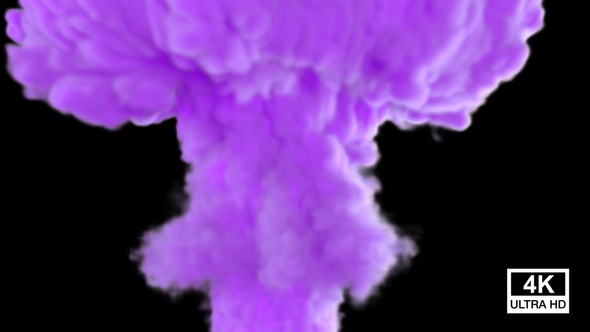 Purple Color Smoke Streaming And Spreading To Ceiling V3 alt