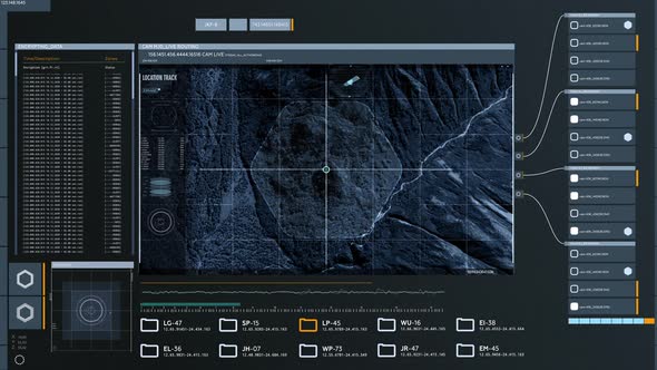 A Radar is Scanning the mountainous Area to Find Traces of the Criminal Activity