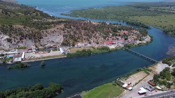 Aerial Footage of Shkoder Albania