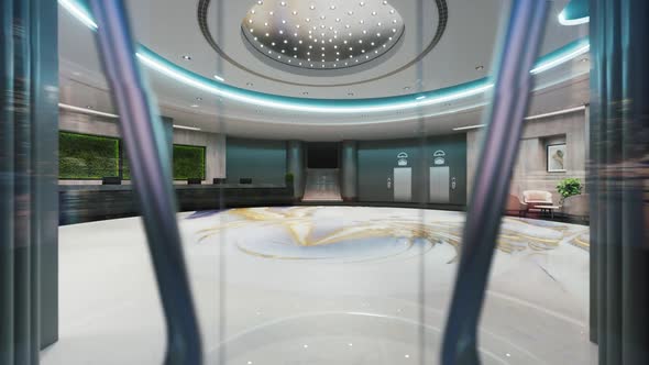 Modern Lobby Entrance In the Hotel alt
