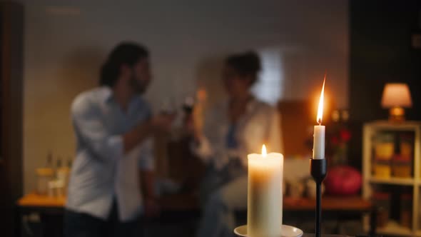 Burning Candles Closeup