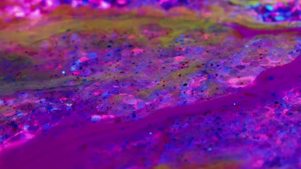 Colorful Mix Fluid Art Creative Painting Purple alt