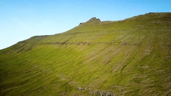 Aerial View of a Slaettaratindur Mountain