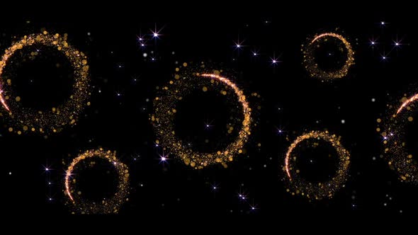 Gold Circles Widescreen