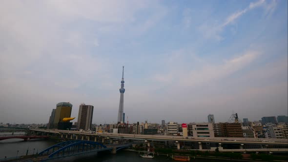 Beautiful Tokyo sky tree around with other building in Tokyo Japan