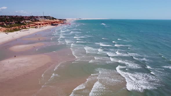 Northeast Brazil. Canoa Quebrada Beach at Ceara state.