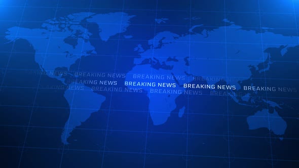 Breaking news broadcast concept News room. Realistic studio for recording TV programs. alt