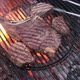 T-bone steak on barbecue grill, - VideoHive Item for Sale