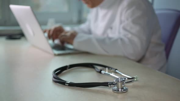 Stethoscope on a Blurred Background