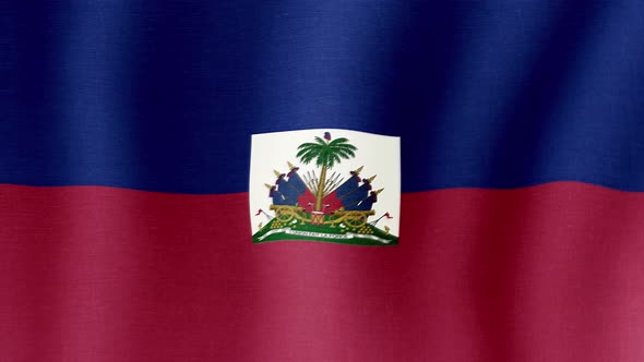 The National Flag of Republic of Haiti