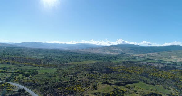 Aerial View of Beautiful Landscape in Sicily