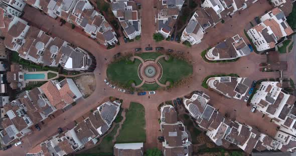 Birdseye view of the affluent Rice Military neighborhood in Houston, Texas