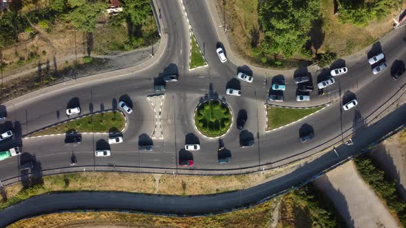 Transport During Rush Hour Top View