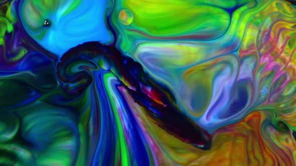 Abstract Colorful Sacral Liquid Waves Texture 325