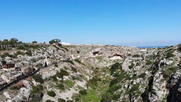 Malta Country Green  Nature Valley Drone View