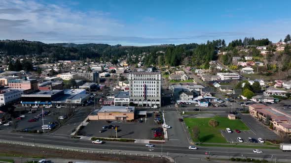 This is a frontal shot from the Isthmus Slough in Coos Bay, Oregon flyover to and above the Tioga Bu