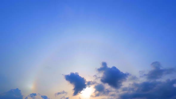 4K Sky Time lapse, Beautiful background, Sky Timelapse of skyscrapers. alt