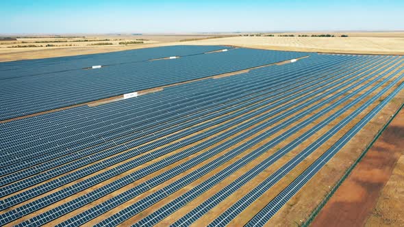 Top View of a Ginormous Photovoltaic Power Station