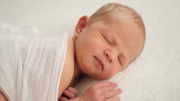 Portrait of Sleeping Newborn