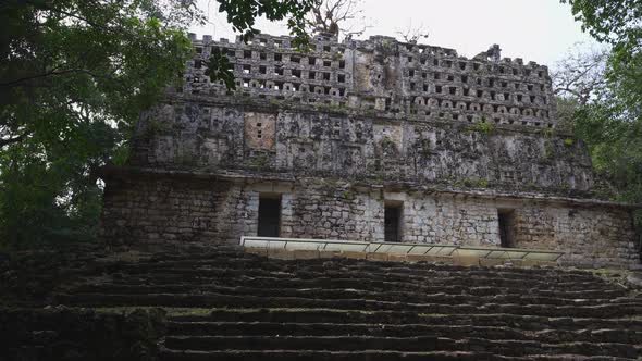 Ancient Mayan Pyramid Ruins in Mexico