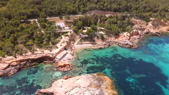 S'illot des Rencli beach in Ibiza, Spain