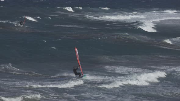 Kite Surfers in El Medano Tenerife