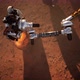 Vehicles on the ground of Mars examining rocks - VideoHive Item for Sale