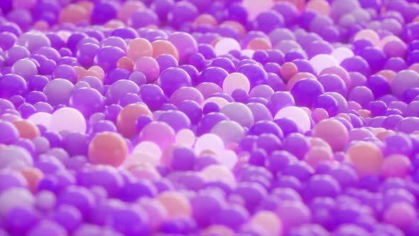 Purple Glowing Flowing  Balls Background