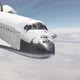 Space Shuttle Reentering the Atmosphere Through the Clouds - VideoHive Item for Sale
