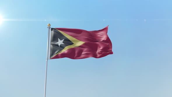 East Timor  Flag 
