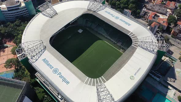 Allianz park famous soccer stadium cityscape at Sao Paulo city.