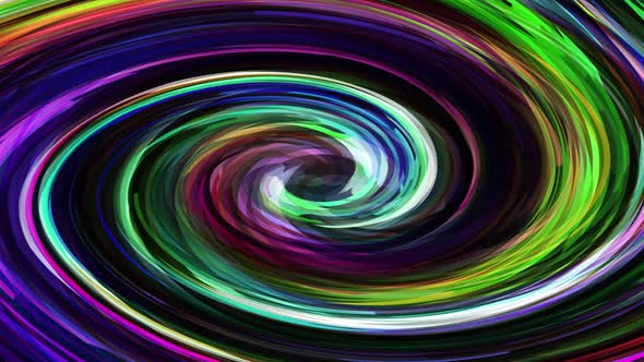 Abstract colorful twirl animation. Multicolor liquid background.