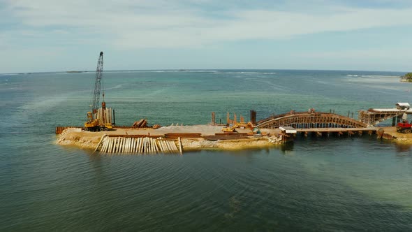 Bridge Under Construction on the Island of Siargao