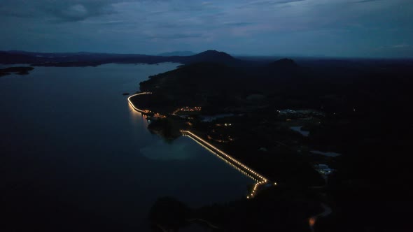 Aerial View of Fish Farms in Norway