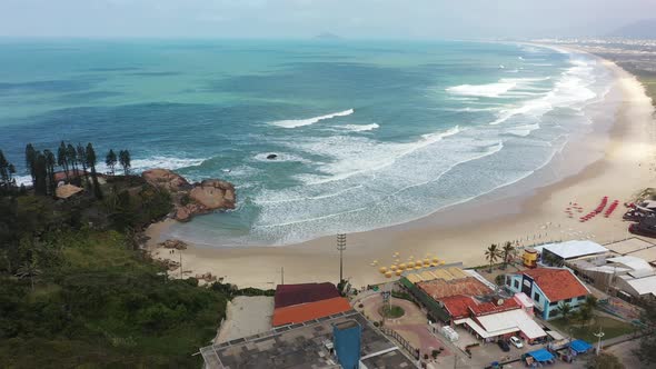 Florianopolis Beach Brazil. International tourism landmark.