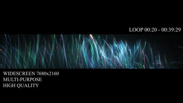 Neon Lines   Widescreen Particles Background