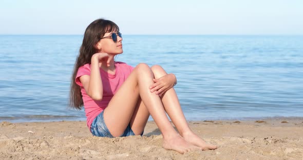 Child Breathtaking By the Sea