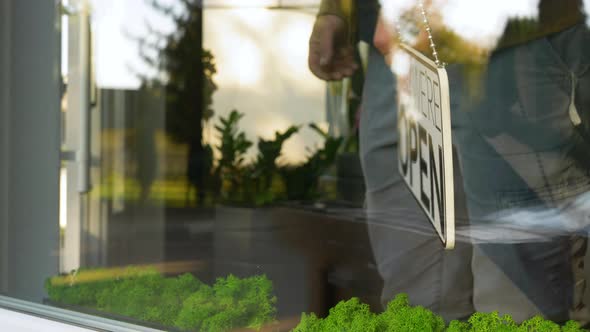 Open Closed Hanging Sign